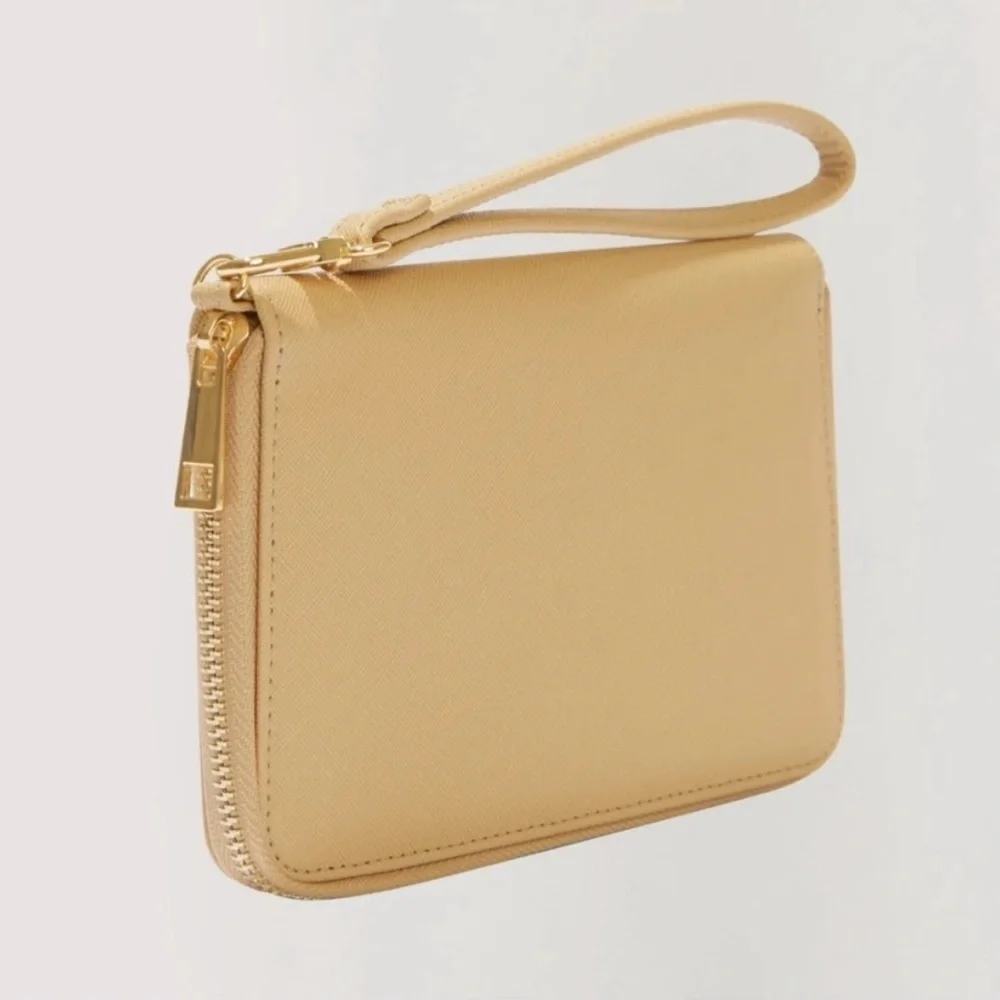 Lost + Wander Tan Wristlet Bag